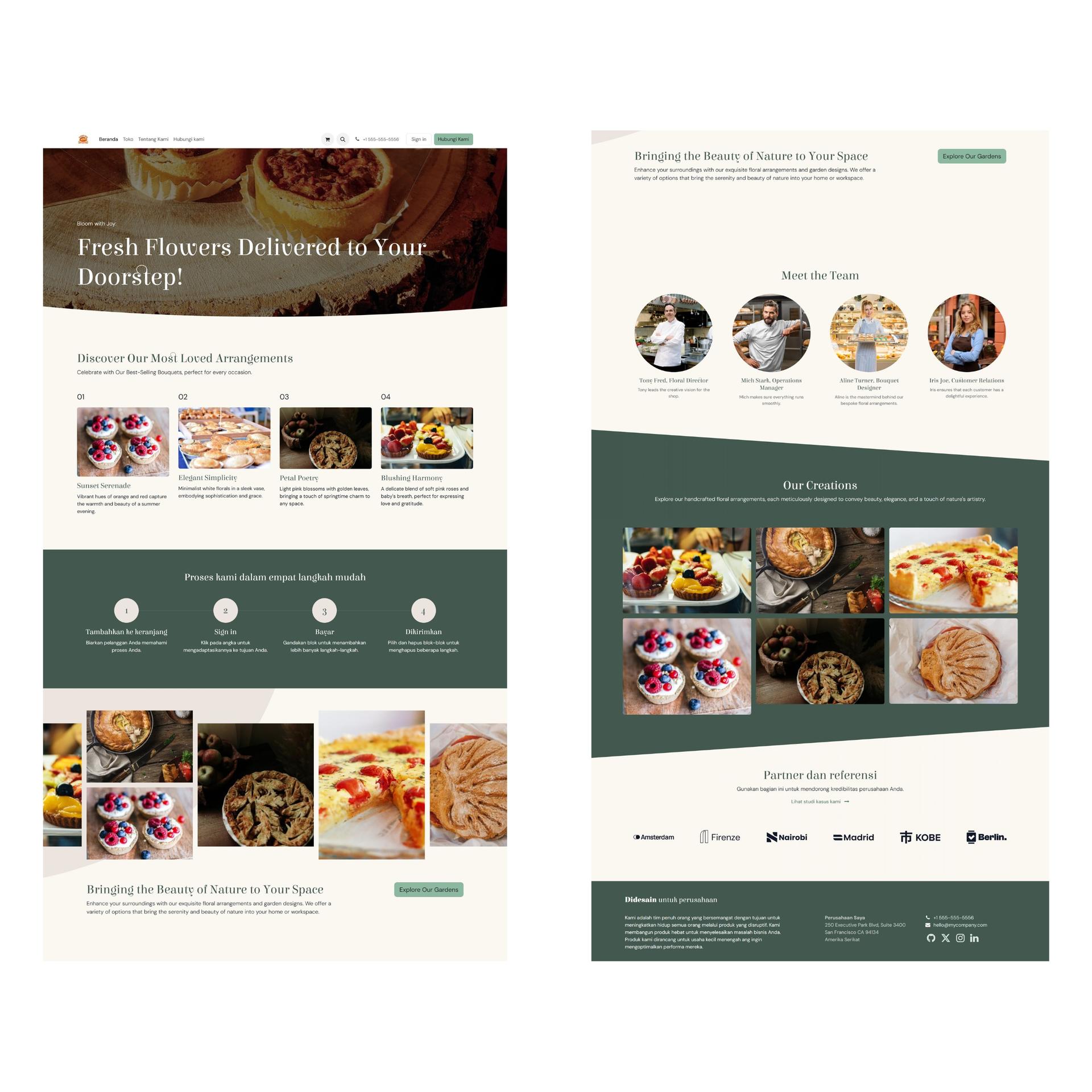 Website Tolo Bakery - Project by GRIV Solutions